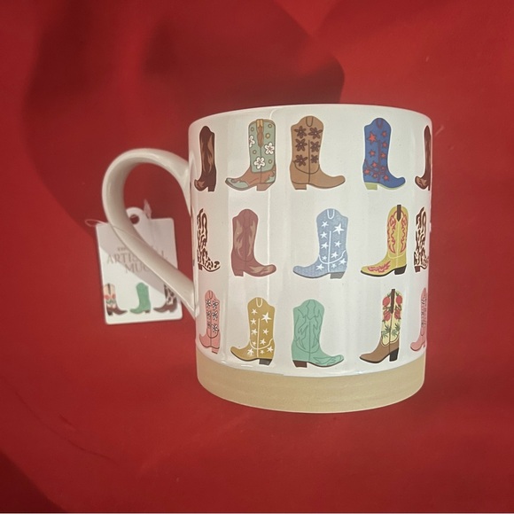 Handmade Ceramic, Coffee Mug, Cowboy, Cowgirl Boots Mug, Western Graphic… - Picture 2 of 11
